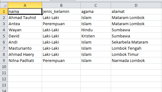 Import Data dari Excel ke Database MySQL dengan PHP 