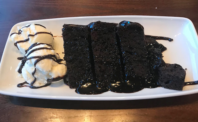 chocolate fudge cake and ice cream pudding 