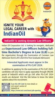 IOCL Law Officer 2023 Advertisement