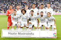 REAL MADRID C. F. - Madrid, España - Temporada 2017-18 - Keylor Navas, Sergio Ramos, Kroos, Varane, Casemiro y Cristiano Ronaldo; Bale, Marcelo, Isco, Carvajal y Modric. REAL MADRID C. F. 0 REAL BETIS BALOMPIÉ 1 (Sanabria). 20/09/2017. Campeonato de Liga de 1ª División, jornada 5. Madrid, estadio Santiago Bernabeu.