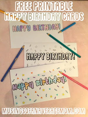 happy birthday cards to color