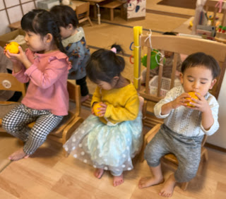 柚子の足湯をたのしみました🍊