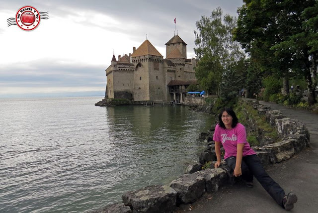 En el Castillo de Chillon, Montreux, Suiza