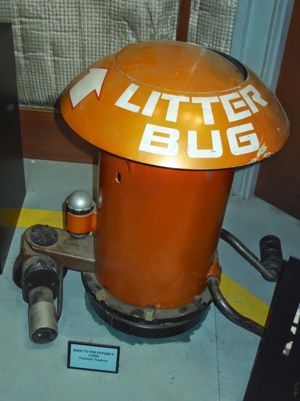 Back to the Future II Litter bug trashcan movie prop