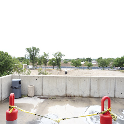 Construction on top of Technical Arts Building.