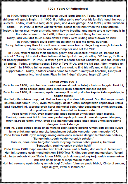 Contoh Artikel Bahasa Inggris tentang Perkembangan Zaman