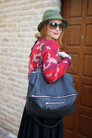 Urban country look, Givenchy Pandora bag, green fedora, Fashion and Cookies, fashion blogger