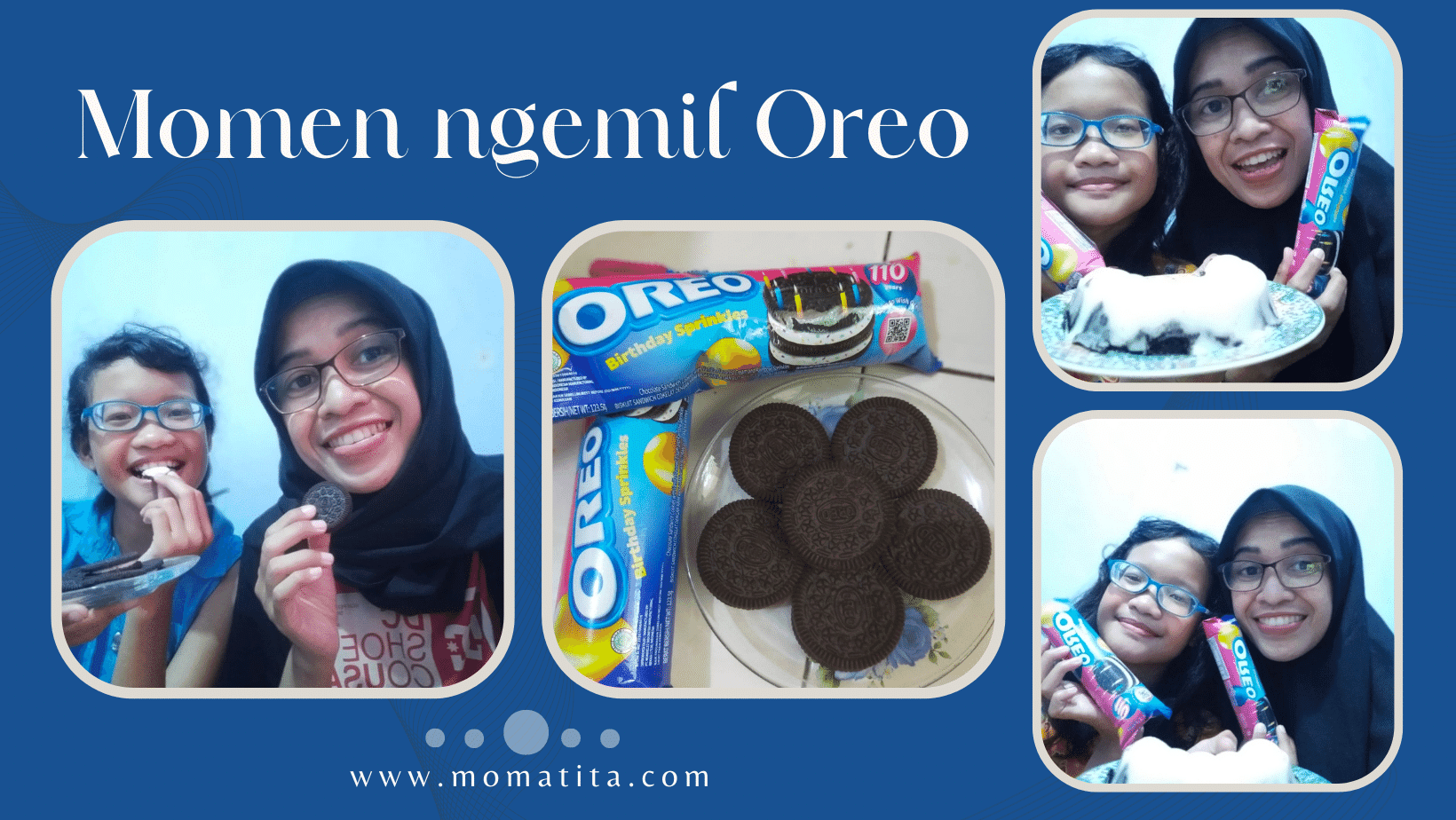 Momen ngemil bareng Oreo