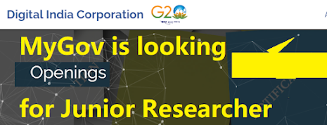 MyGov is looking for Junior Researcher