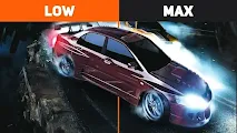 Need for Speed: Carbon Low vs. Max Graphics Comparison