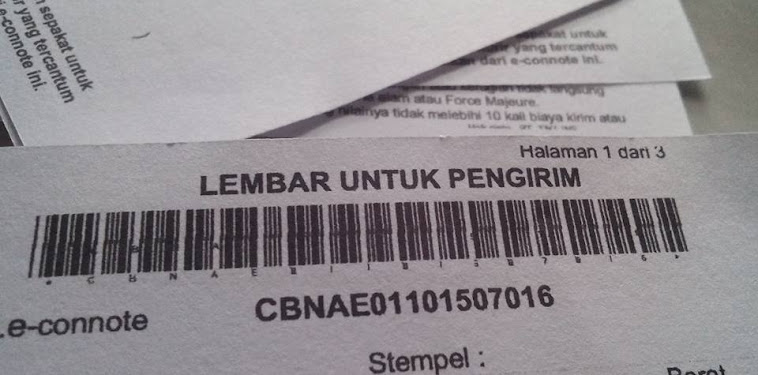 Resi Pengiriman Ladyfem, Fiforlif dan Tisu Manjakani 2 Maret 2016