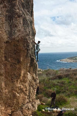 Gozo escalada en roca