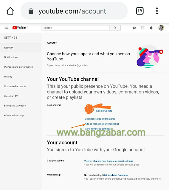 Ubah Nama dan Icon Channel Youtube Beda Dengan Akun Google