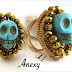 Anillo calavera mexicana