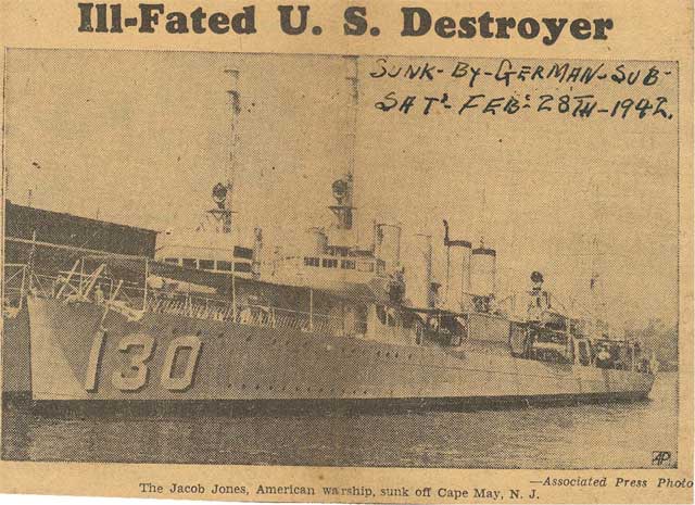 USS Jacob Jones, sunk on 28 February 1942 worldwartwo.filminspector.com