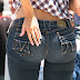 Perfect round ass in jeans