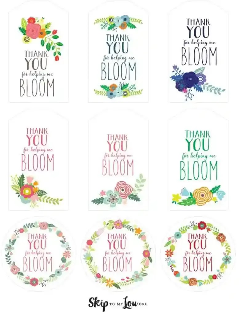 THANKS FOR HELPING ME BLOOM TAGS.