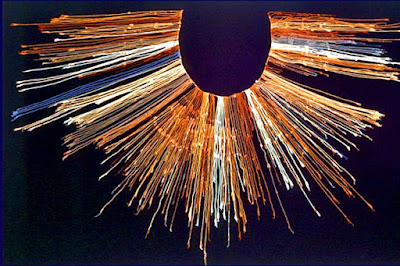 knotted strings, known as quipu