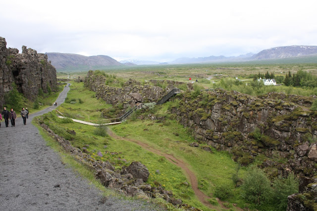 Amazing landscape at Thingvellir naturally crafted by volcanoes, glaciers and rifting.