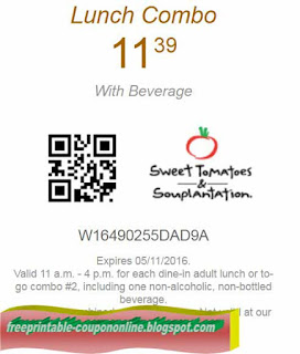 Free Printable Sweet Tomatoes Coupons