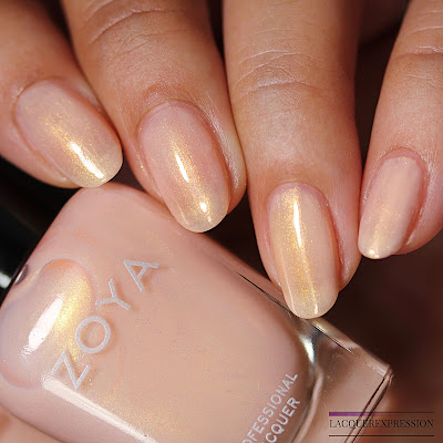 Nail polish swatches and review of Erika from the Zoya Bridal Bliss collection