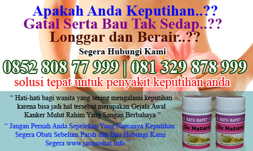 obat herbal keputihan dan bau tak sedap