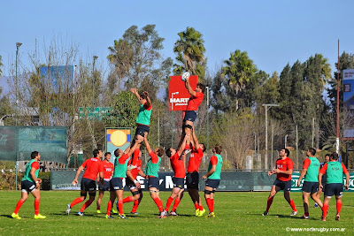 Los Pumas entrenaron pensando en Sudáfrica