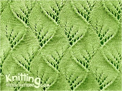 Overlapping Leaves - Favorite Lace Knitting Stitches 2023.