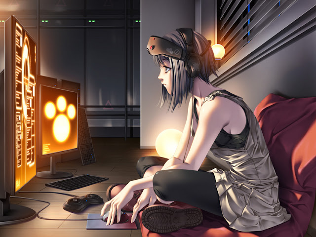  Rezi computer girl 