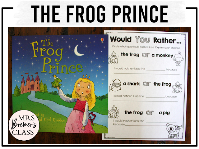 The Frog Prince Fairy Tales activities unit with literacy printables, reading companion activities, and lesson ideas for First Grade and Second Grade