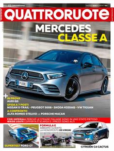 Quattroruote 753 - Maggio 2018 | ISSN 0035-5917 | TRUE PDF | Mensile | Motori | Prove su Strada | Automobili | Listino Prezzi
Quattroruote è una rivista mensile italiana di automobilismo, fondata dall'imprenditore marchigiano Gianni Mazzocchi nel febbraio 1956, con l'obiettivo di creare una rivista per il «guidatore medio», ben presto divenuta la più venduta in Italia nel suo genere. Negli anni ha esteso la sua diffusione, stringendo accordi con diverse testate internazionali, in nazioni quali Russia, Cina, Romania e nel 2007 in Inghilterra, inaugurando una partnership con Top Gear.