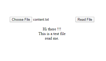 Read files in JavaScript