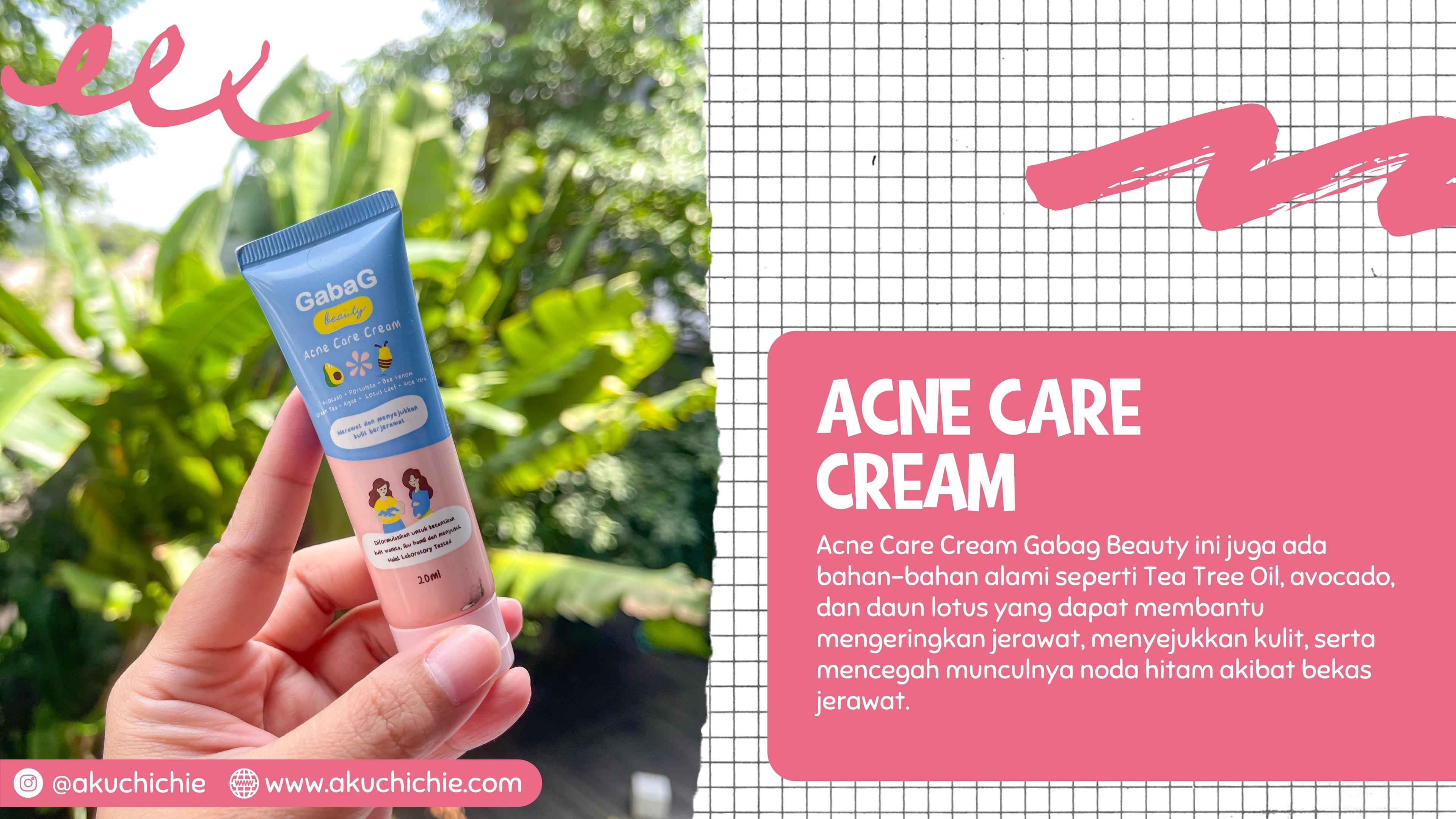 acne care cream gabag beauty