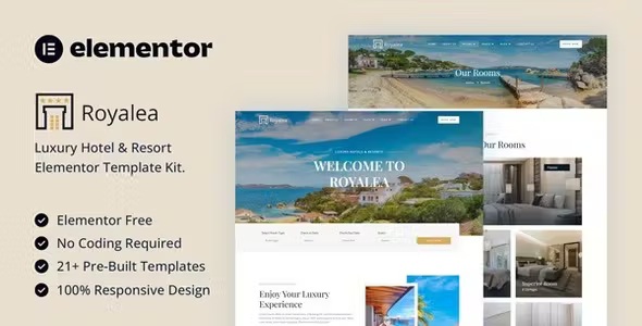 Best Luxury Hotel & Resort Elementor Template Kit