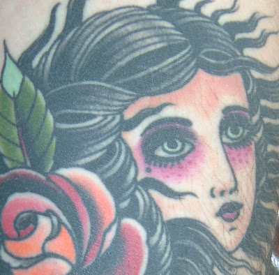 Label: gypsy lady tattoo or girl tattoo