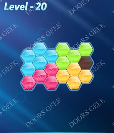 Block! Hexa Puzzle [Intermediate] Level 20 Solution, Cheats, Walkthrough for android, iphone, ipad, ipod