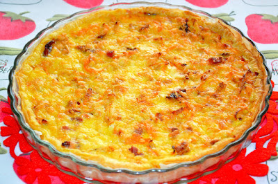 Quiche de frango com legumes