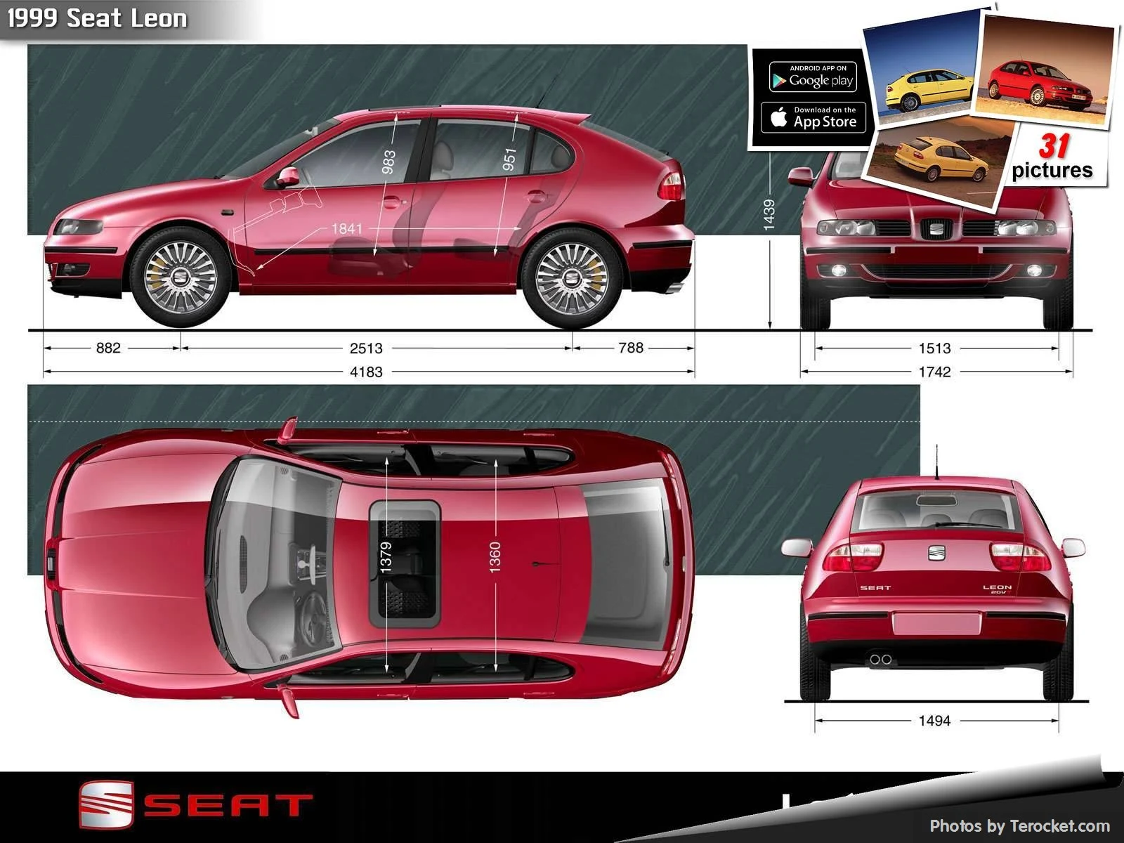 Hình ảnh xe ô tô Seat Leon 1999 & nội ngoại thất