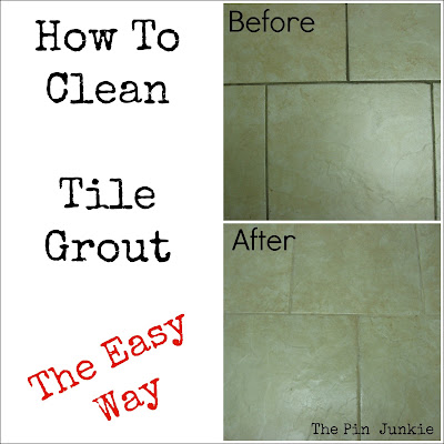 how to clean light colored tile grout