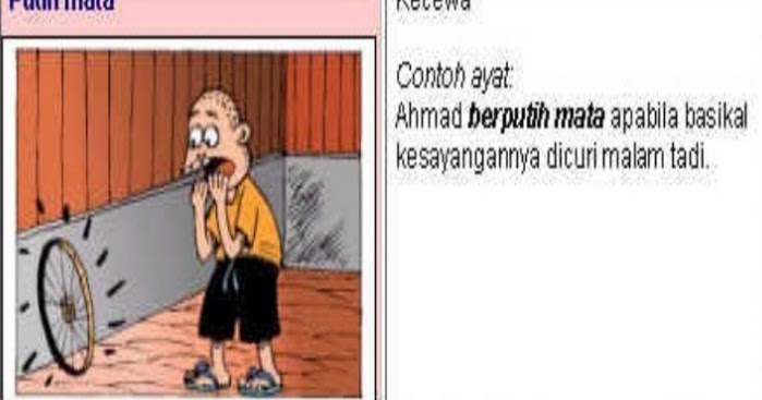 Simpulan Bahasa Putih Mata