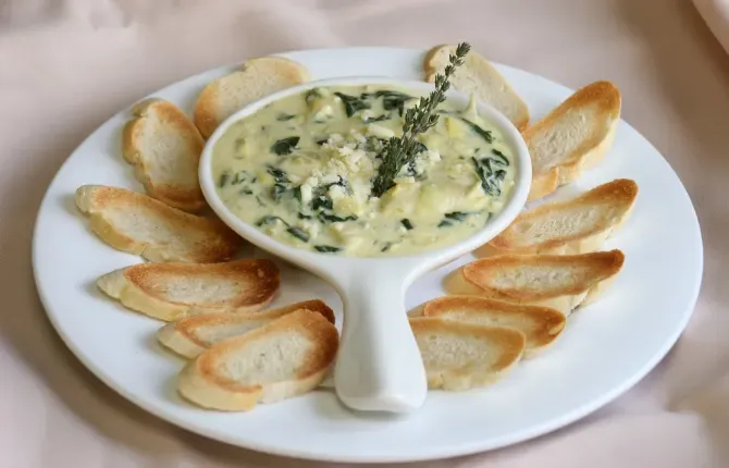 Spinach Artichoke Dip with Parmesan