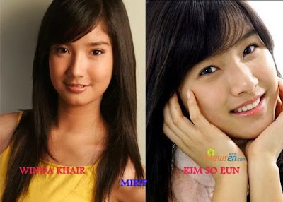 Winda+khair+ +kim+so+eun1 Wow!!! Artis Indonesia Yang Mirip Artis 
Korea 