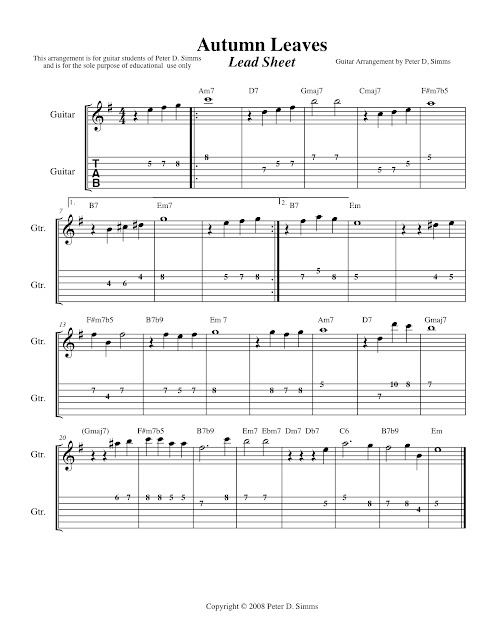 Autumn Leaves Sheet Music3