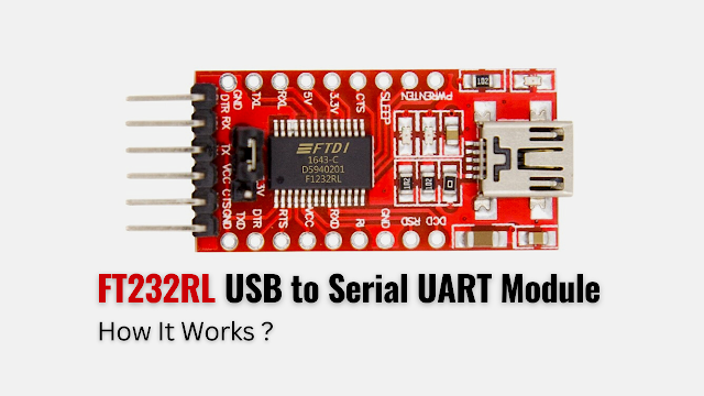 FT232RL USB to serial UART module circuit board