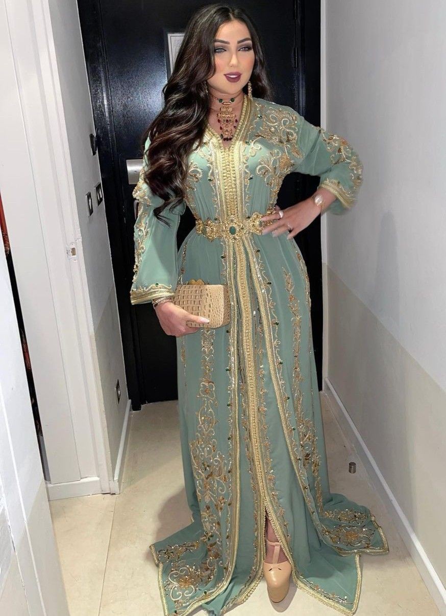 Robe caftan marocain dounia batma luxe 2022