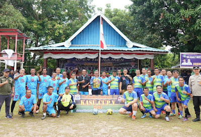 Sekdako Batam Buka Turnamen Sepak Bola di Pulau Kasu, Berikut Pesannya