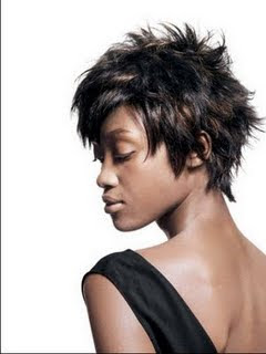 Woman Short Flipped Bangs Hairstyles 2010