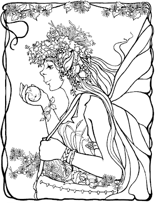 Fairy Coloring Pages on Detailed Fairy Coloring Pages That Older Girls Will Enjoy Coloring In