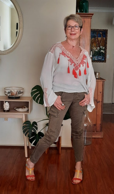 CARGO PANTS AND BOHO BLOUSE