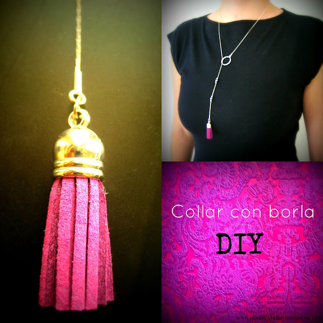 tutorial de collar con borla para el día de la madre